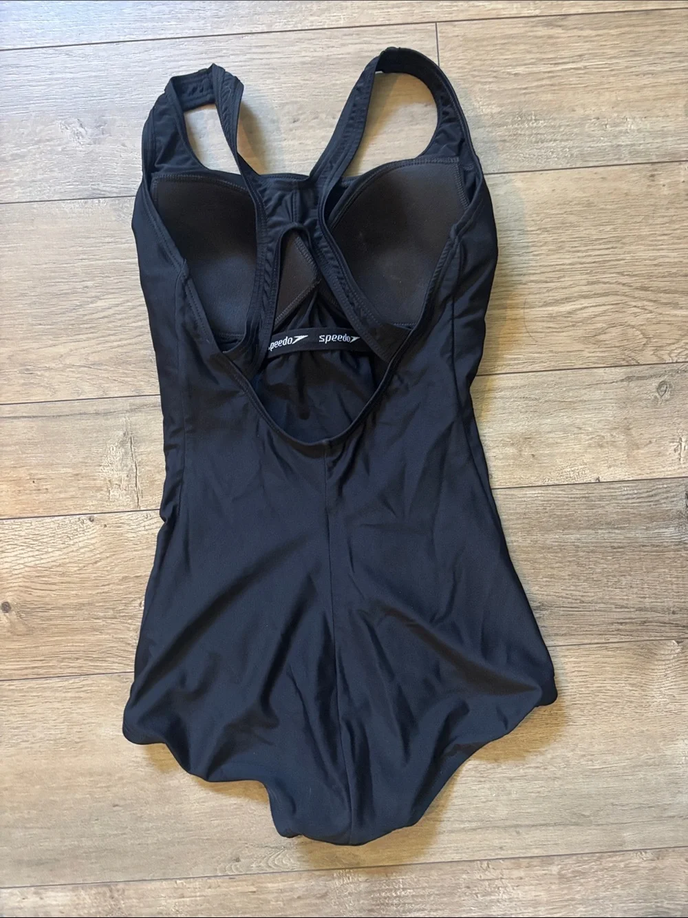 Speedo Black Women's Power FLEX Training One-Piece Swimsuit Size 4